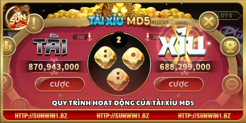 Cơ chế vận hành của tài xỉu MD5 tại Sunwin